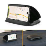 Soft Silicone Anti-Slip Pad Bracket Car Parts Dashboard Mount Phone Holder Black
